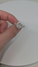 14k 2.96ct Cushion Shape VS Diamonds Ring