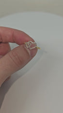10k 0.15ct Heart SI Diamonds Nouveau