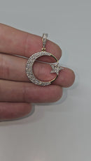 Étoile de lune 10k 0.51ct de diamants Or jaune 10k