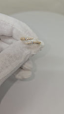 Stunning Natural diamond 0.22 carrat  with  14kt yellow Gold Ring NATDIA5
