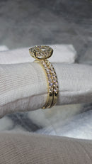 Beautiful Oval Shape 2.26CT VS Lab Diamond Engagement Rings in 14K