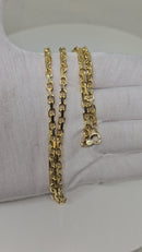 18k 3mm Anchor Link chain Solid/Full