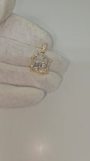 10k Trap House Pendant  0.75ct Diamonds si NEW