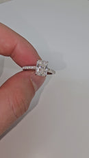 14K Gold Solitaire Engagement Ring with 2.03ct Radiant-Cut VS Lab Diamond