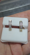 10K 0.31CT vs lab  Boucle D 'Oreilles or jaune