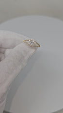 14K 0.65CT VS Cushion Cut Diamond Engagement Ring