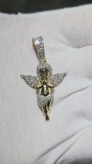 10k angel 0.77ct diamonds
