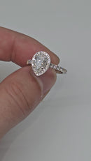 14k 2.09ct Beautiful Ring Pear Shape Vs Diamonds
