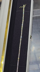 14k yellow 3mm 3.35ct vs diamonds tennis bracelet