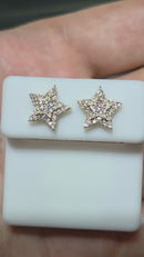 10k 0.40ct Super Star Studs vs lab diamonds