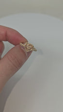 10k 0.42ctbague coeur SI Diamonds Nouveau