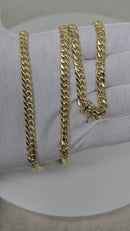 Maillon cubain « Miami » massif de 6 mm en or 18 carats avec fermoir à boîtier