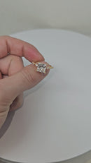 14k 3.03ct Princess Cut Shape VS diamonds