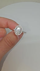 14k Beautiful 3.22ct Oval Ring  Vs Diamonds