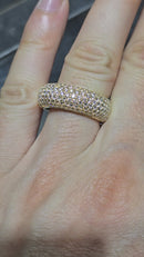 10k 1.95ct vs lab diamonds wedding bandx4