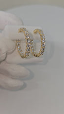 10k Round Earrings 5.33ct VS Diamonds