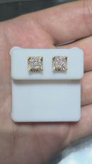 10k 0.65ct Studs vs lab diamonds