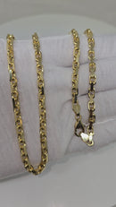 18k 4.1mm Anchor Link chain Solid/Full