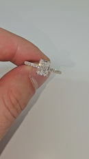 Bague de fiançailles 14k 1.38ct VS diamant