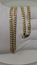 Maillon cubain « Miami » en or 18 carats, 5 mm, creux