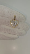 14k Heart Pendant  1.00ct Diamonds si  NEW