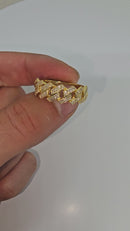 10k 0.40ct SI  Diamond band  ring New