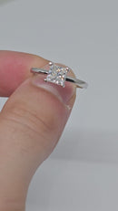 14k Cushion 1.00ct VS diamond Engagement Ring