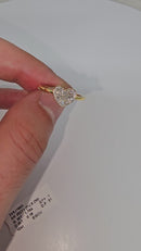 10k 0.16ct Beautiful Heart Ring SI Diamonds New