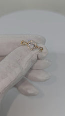 14k Bague Infinity 0.50ct Oval VS Diamonds