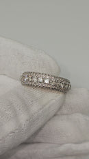 14k 2.63ct VS Lab Band diamonds