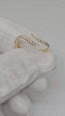Stunning Natural diamond 0.25carrat  with  14kt yellow Gold Ring NATDIA2