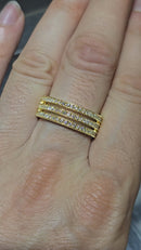 10k 0.64ct vs lab diamonds wedding bandx8