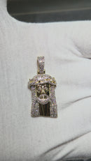 10k Medium Jesus piece 0.72ct diamonds