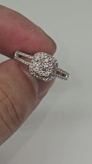 Twice the Shine: 14K Gold Ring Duo with 0.75ct Natural Diamonds