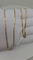 18k 2mm byzantine solid/full