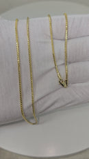 Chaîne Franco en or jaune 18 carats, 2 mm, pleine