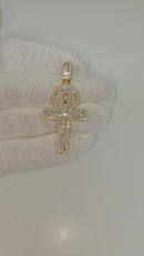 14k Cross Pendant  1.75ct Diamonds si NEW
