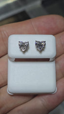 14k 1.48ct heart VS Diamond Stud Screw Back Earing