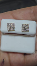 10k 0.41ct Diamond Stud Screw Back Earing