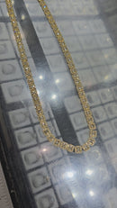 10K 8MM SQUARE TENNIS BAGUETTE YELLOW GOLD  19.00CT DIAMONDS