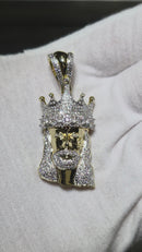 10k jesus crown 1.00ct diamonds