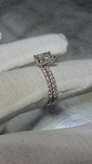Beautiful Radiant Shape 2.17CT VS Lab Diamond Engagement Rings in 14K