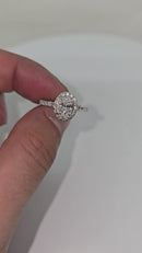 Bague de fiançailles élégante en or jaune 14K avec diamant de forme ovale - 1,24 CT Lab-Grown VS Diamond