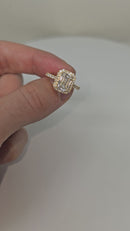 14k 1.95ct emerald Shape diamond VS