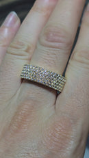 14k 1.88ct vs lab diamonds wedding bandx7