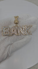 10k Bank Pendant 4.60ct of Diamonds 10k Gold