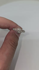 Delicate Round Diamond Ring in 14K White Gold with 0.31ct Natural Diamonds