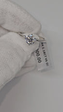 14k 1.19ct Round VS diamonds engagement ring