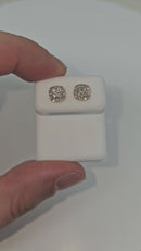 10k 0.27ct SI diamond Studs Screw back earrings New