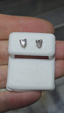 14k 0.45ct heart VS Diamond Stud Screw Back Earing